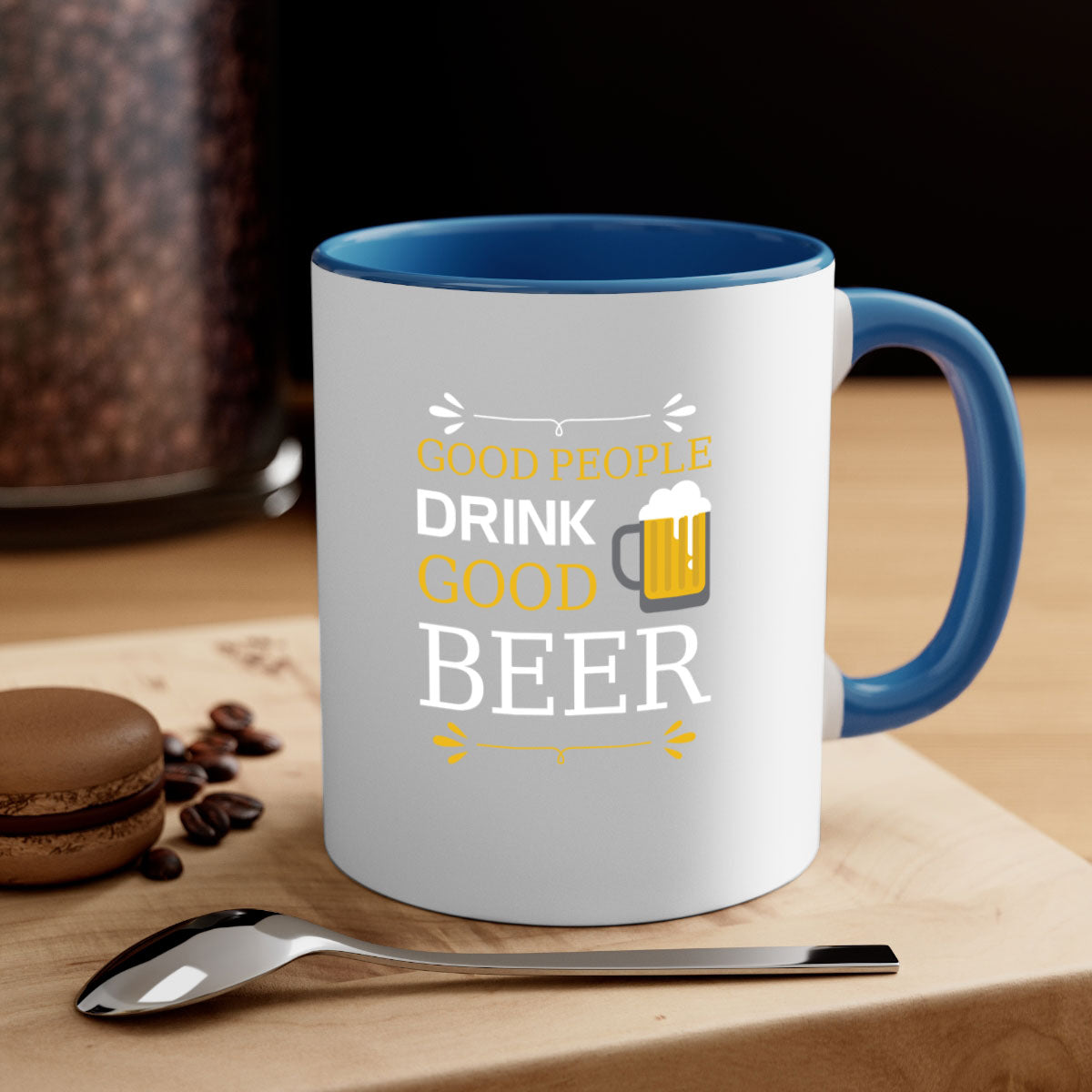 Good People Drink 87# Mug in five vibrant colors with a glossy finish and easy-grip handle, perfect for coffee and tea.