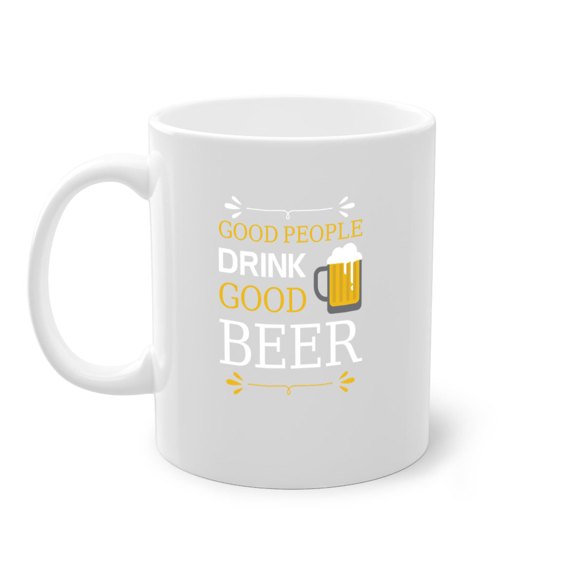 Good People Drink 87# Mug in five vibrant colors with a glossy finish and easy-grip handle, perfect for coffee and tea.