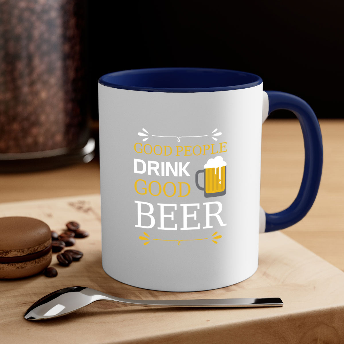 Good People Drink 87# Mug in five vibrant colors with a glossy finish and easy-grip handle, perfect for coffee and tea.