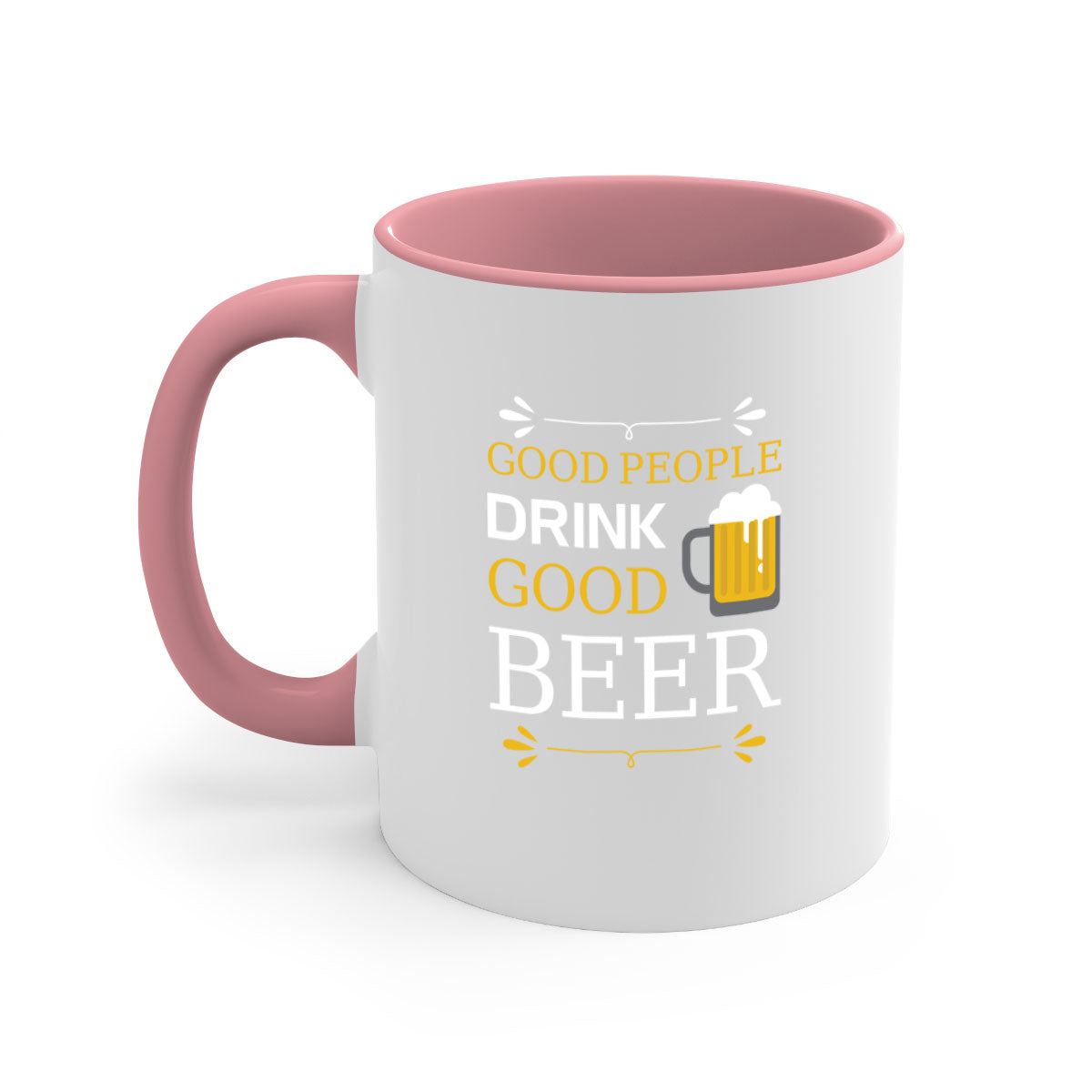 Good People Drink 87# Mug in five vibrant colors with a glossy finish and easy-grip handle, perfect for coffee and tea.