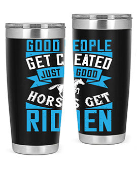 Good People Get Cheated tumbler in stainless steel with a stylish design, perfect for hot and cold beverages.