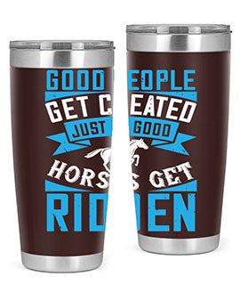 Good People Get Cheated tumbler in stainless steel with a stylish design, perfect for hot and cold beverages.