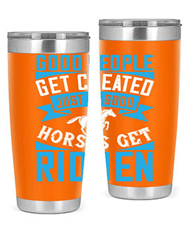 Good People Get Cheated tumbler in stainless steel with a stylish design, perfect for hot and cold beverages.