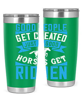 Good People Get Cheated tumbler in stainless steel with a stylish design, perfect for hot and cold beverages.