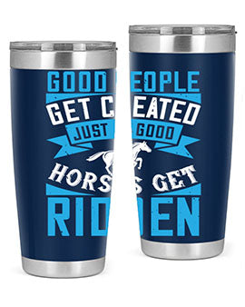Good People Get Cheated tumbler in stainless steel with a stylish design, perfect for hot and cold beverages.