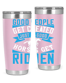 Good People Get Cheated tumbler in stainless steel with a stylish design, perfect for hot and cold beverages.