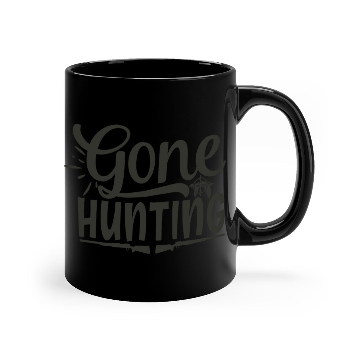 Gone Hunting 29# Mug featuring a two-tone design with a colored handle and glossy finish, available in multiple colors.