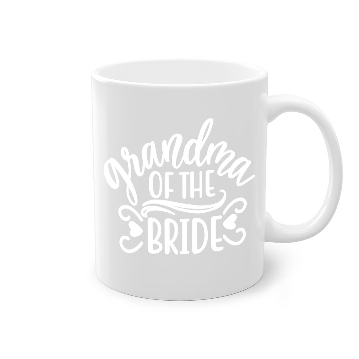 Grandma 31# Mug featuring a glossy finish, colored handle, and interior, available in multiple colors and sizes.