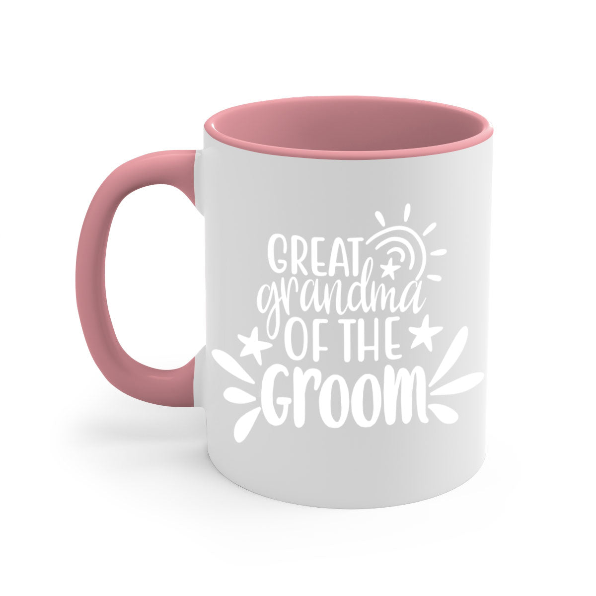 Great Grandma 21# Mug featuring a two-tone design with a colored handle and glossy finish, available in multiple colors.