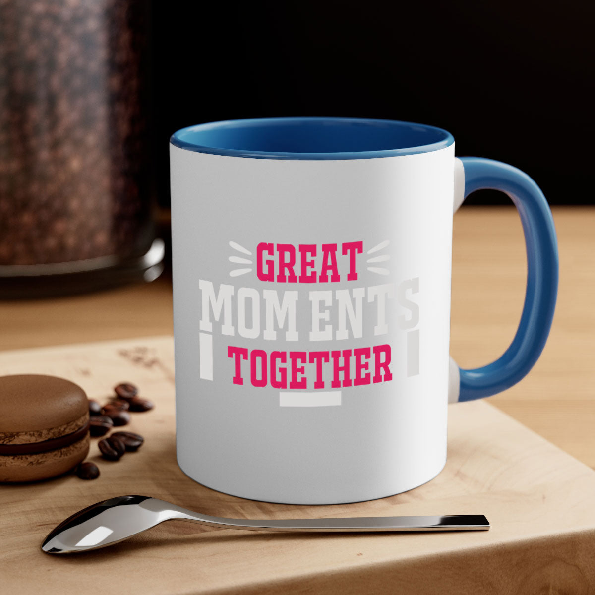 Great Mom Ents Together 172# Mug featuring a glossy finish, colored handle, and interior in five vibrant colors.