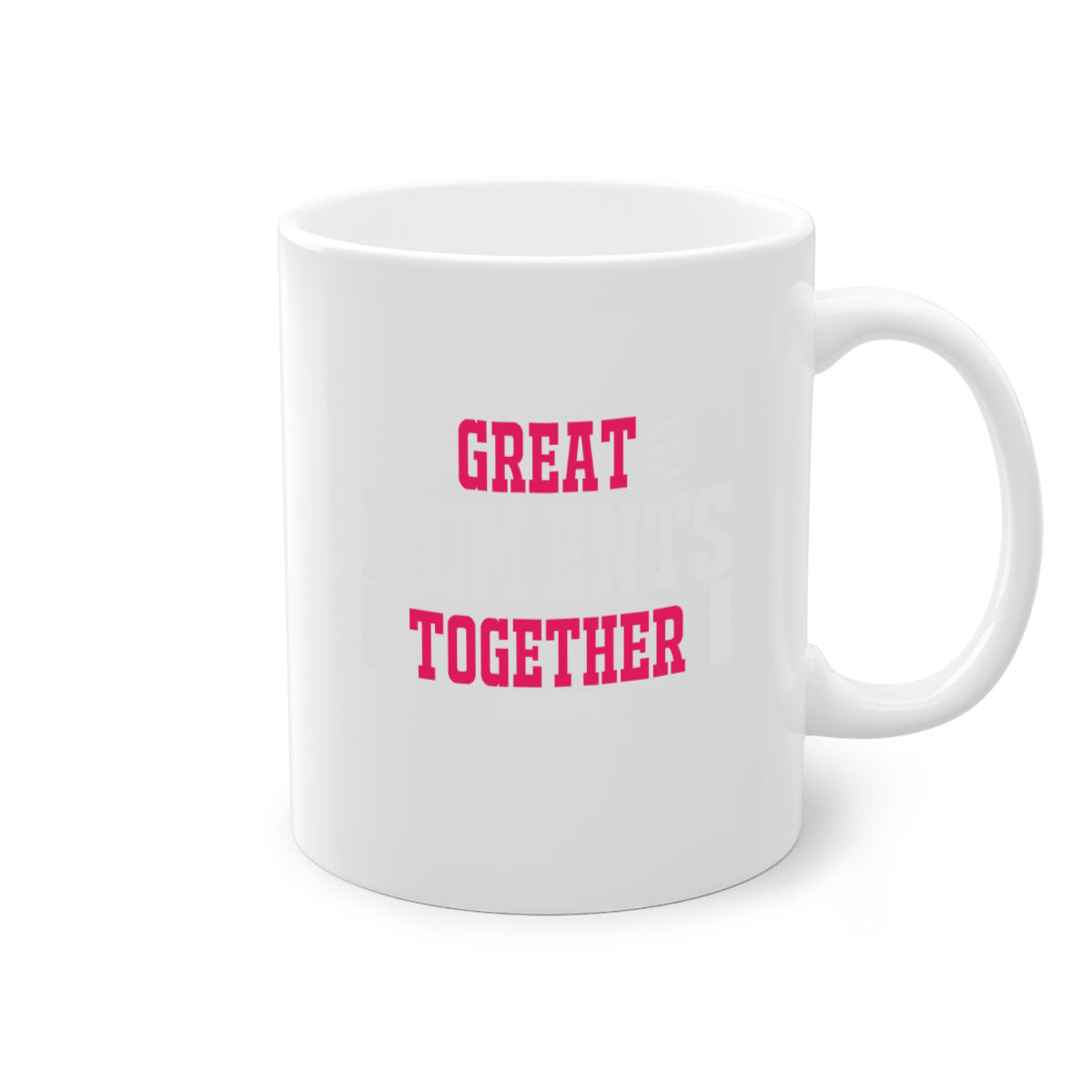 Great Mom Ents Together 172# Mug featuring a glossy finish, colored handle, and interior in five vibrant colors.