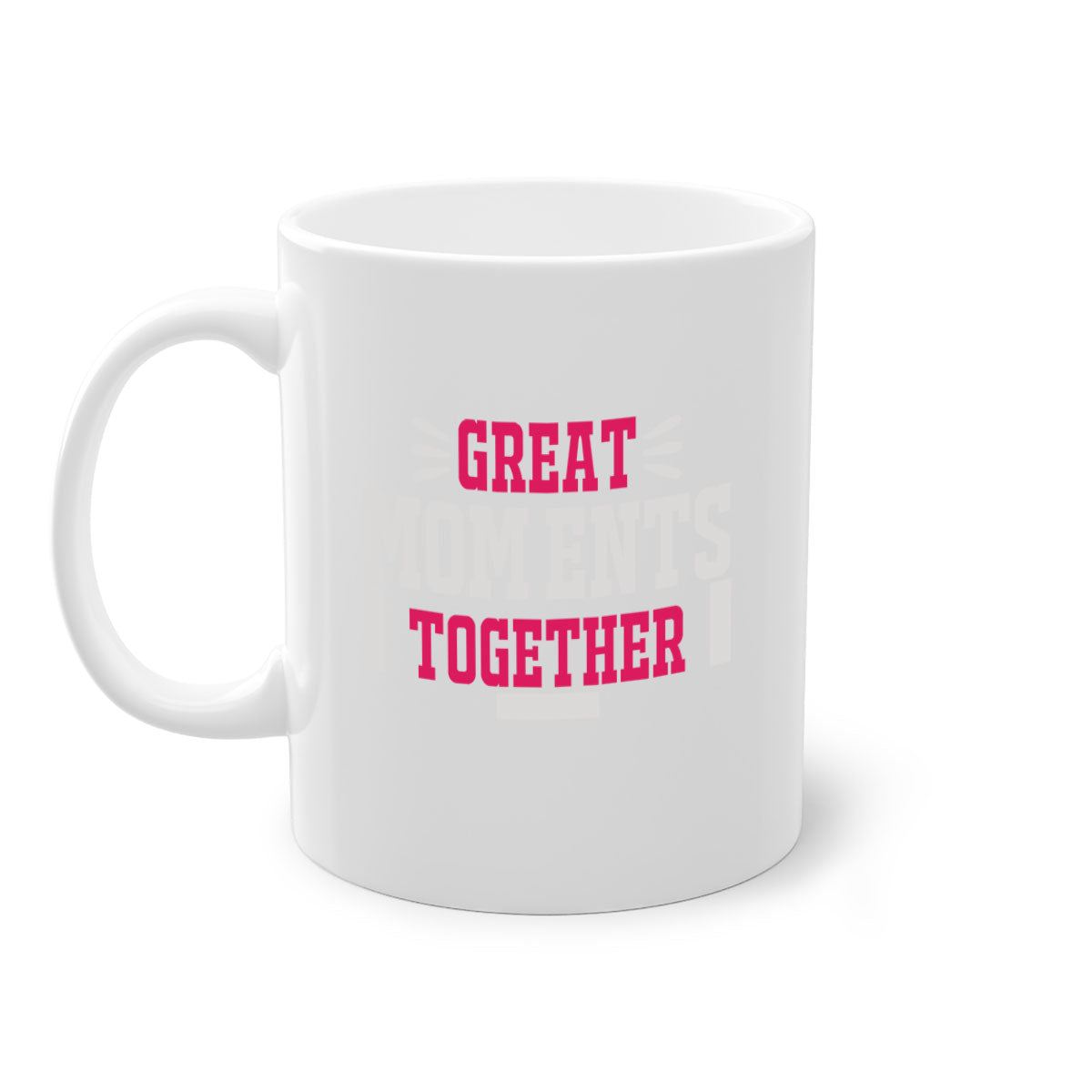 Great Mom Ents Together 172# Mug featuring a glossy finish, colored handle, and interior in five vibrant colors.