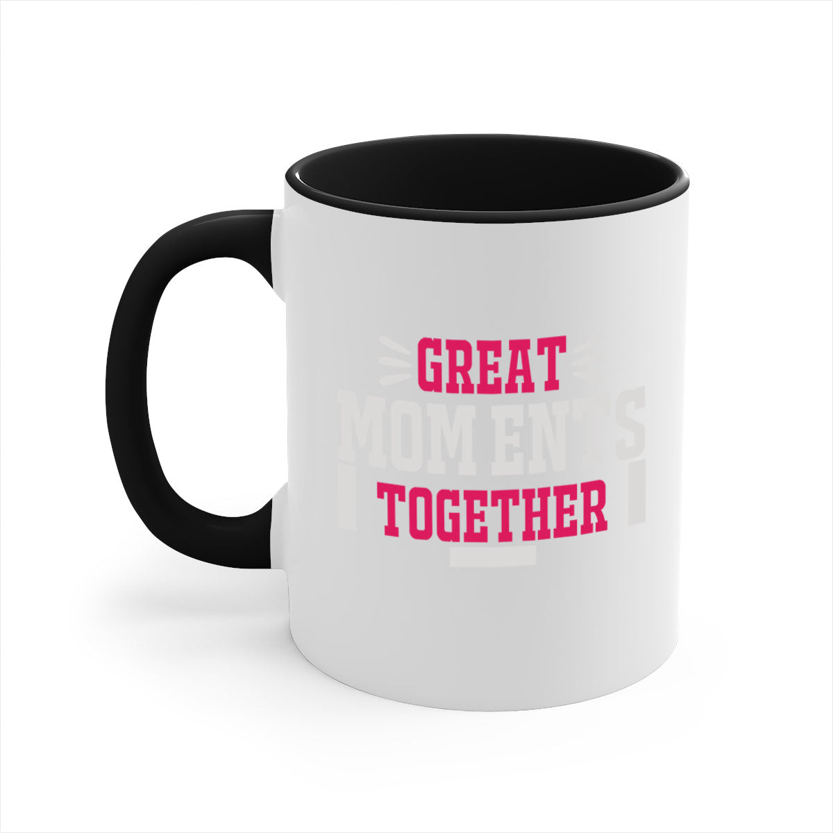 Great Mom Ents Together 172# Mug featuring a glossy finish, colored handle, and interior in five vibrant colors.