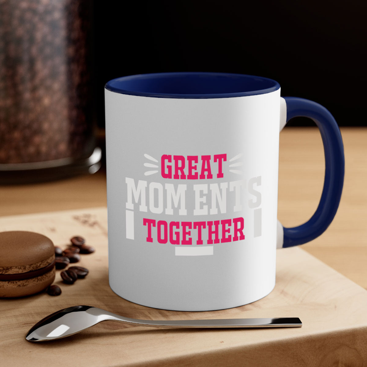 Great Mom Ents Together 172# Mug featuring a glossy finish, colored handle, and interior in five vibrant colors.