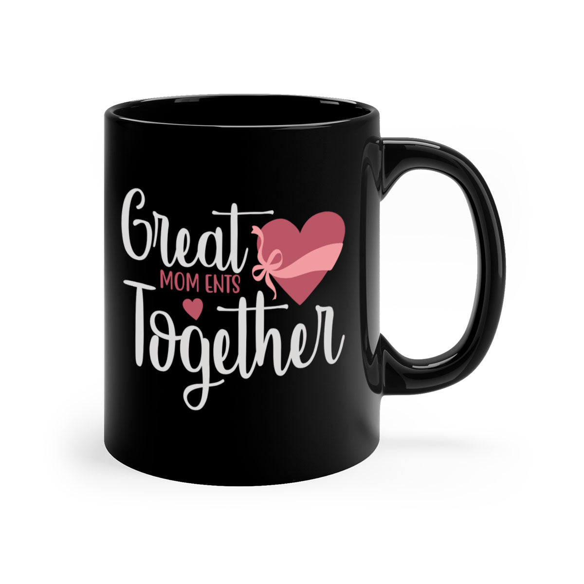 Great Mom Ents Together Mug in five vibrant colors with a glossy finish and C-shaped handle.