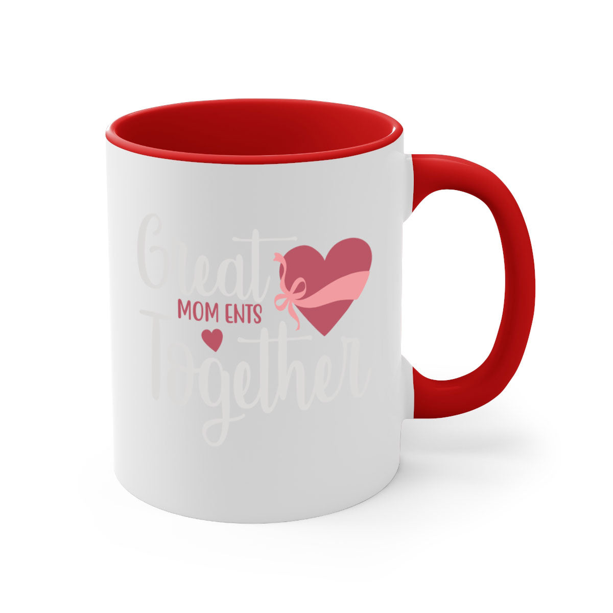 Great Mom Ents Together Mug in five vibrant colors with a glossy finish and C-shaped handle.