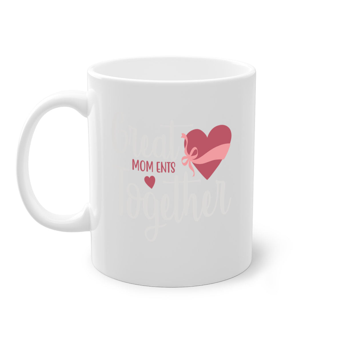 Great Mom Ents Together Mug in five vibrant colors with a glossy finish and C-shaped handle.