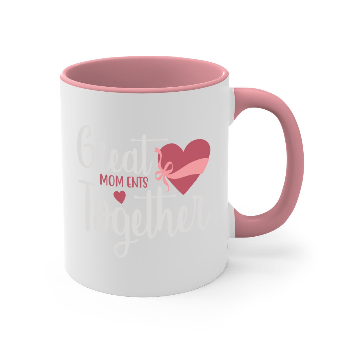 Great Mom Ents Together Mug in five vibrant colors with a glossy finish and C-shaped handle.