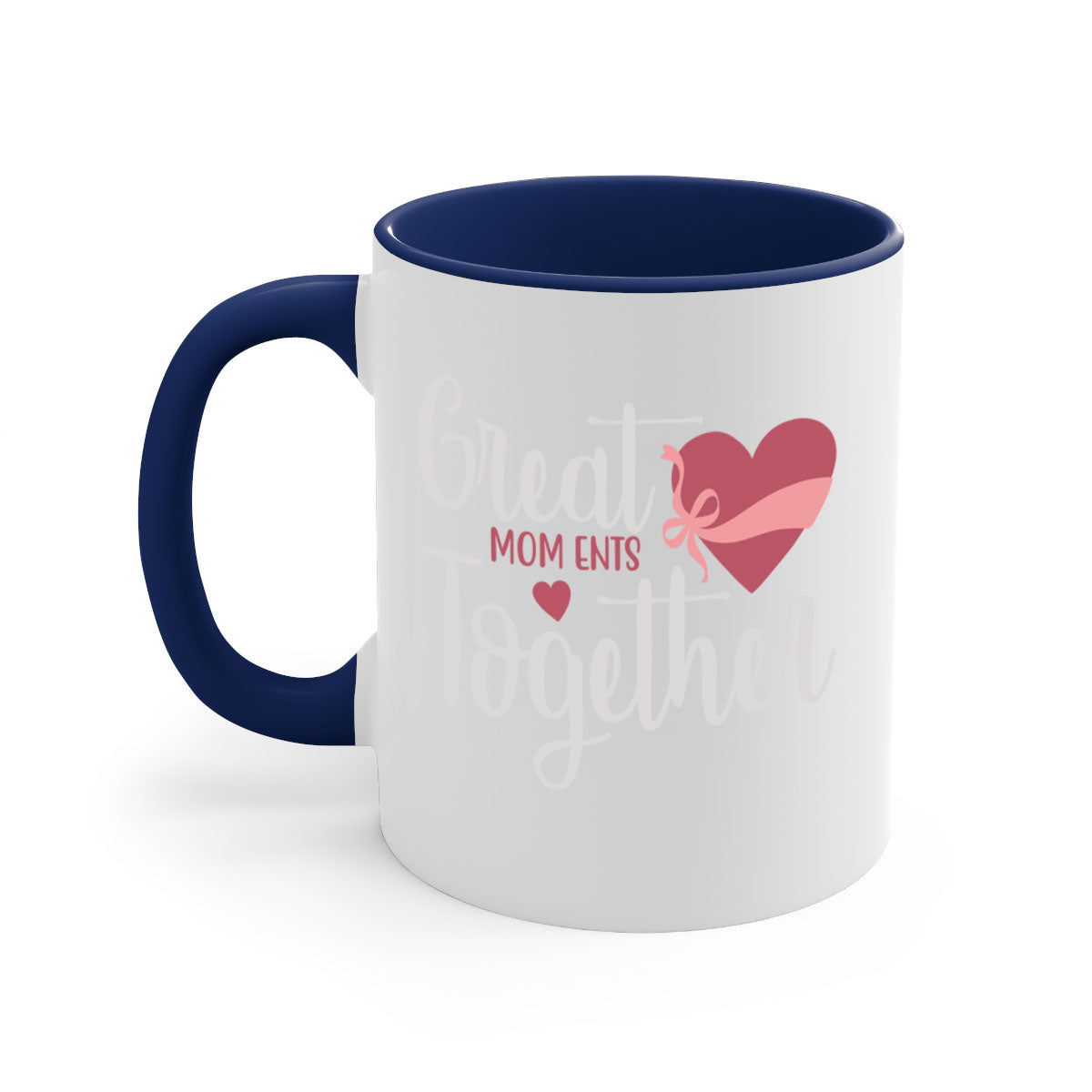 Great Mom Ents Together Mug in five vibrant colors with a glossy finish and C-shaped handle.