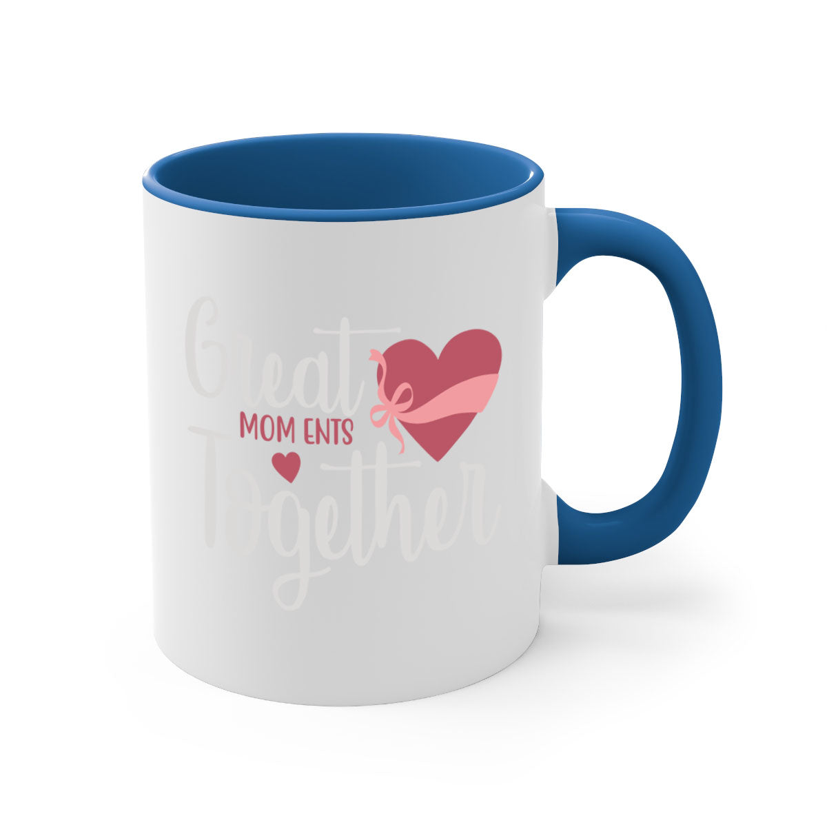 Great Mom Ents Together Mug in five vibrant colors with a glossy finish and C-shaped handle.