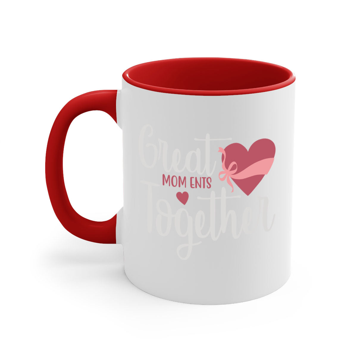 Great Mom Ents Together Mug in five vibrant colors with a glossy finish and C-shaped handle.