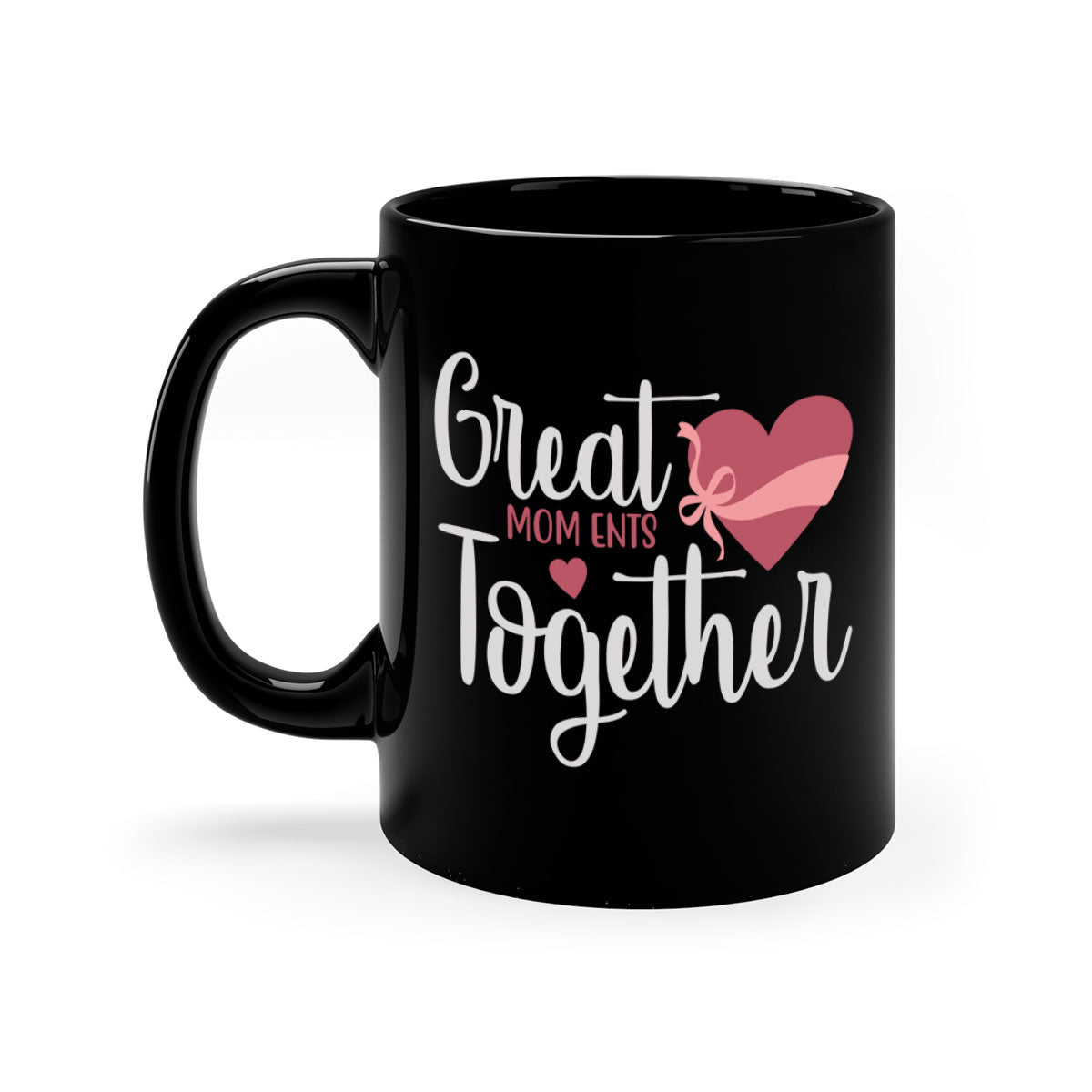 Great Mom Ents Together Mug in five vibrant colors with a glossy finish and C-shaped handle.