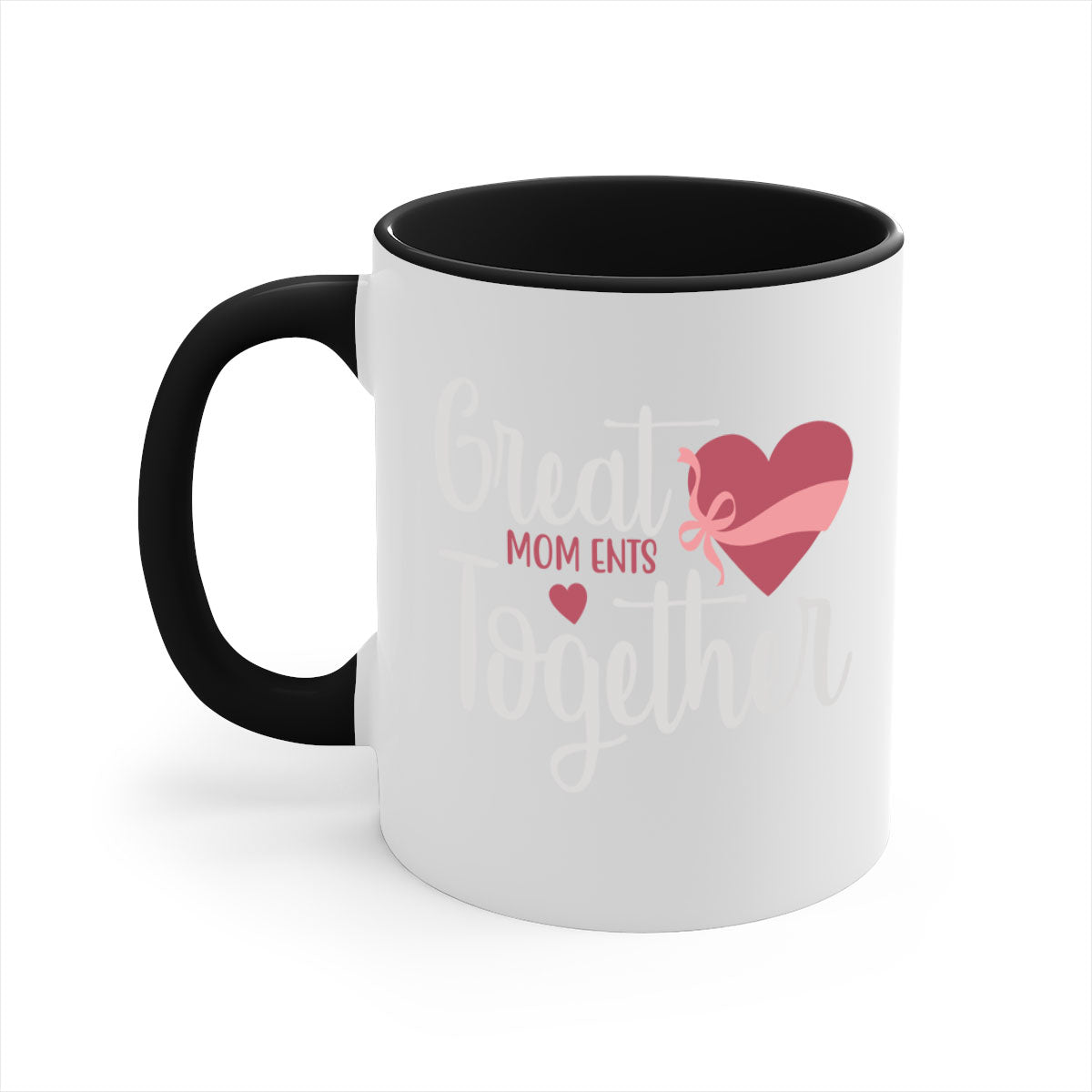 Great Mom Ents Together Mug in five vibrant colors with a glossy finish and C-shaped handle.
