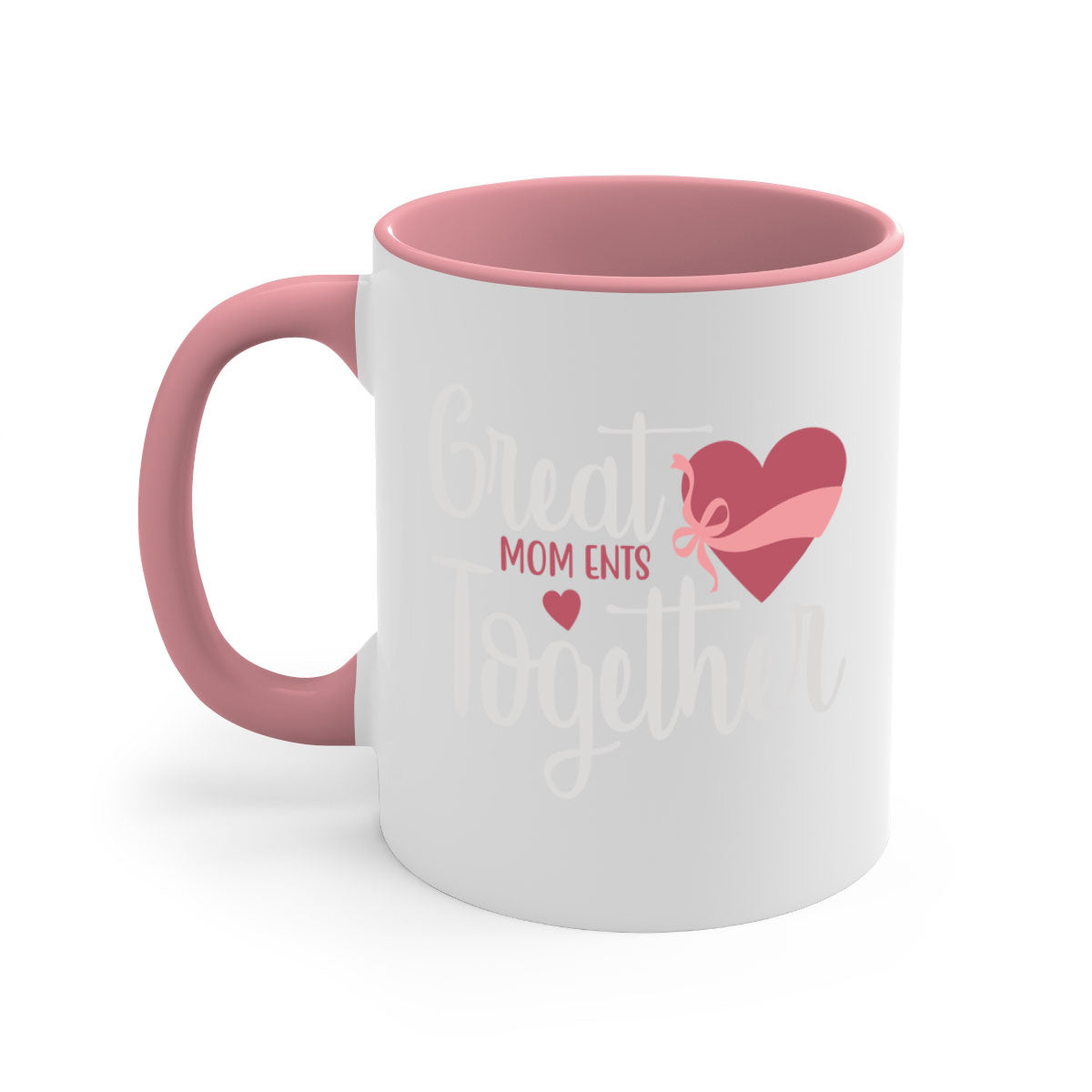 Great Mom Ents Together Mug in five vibrant colors with a glossy finish and C-shaped handle.