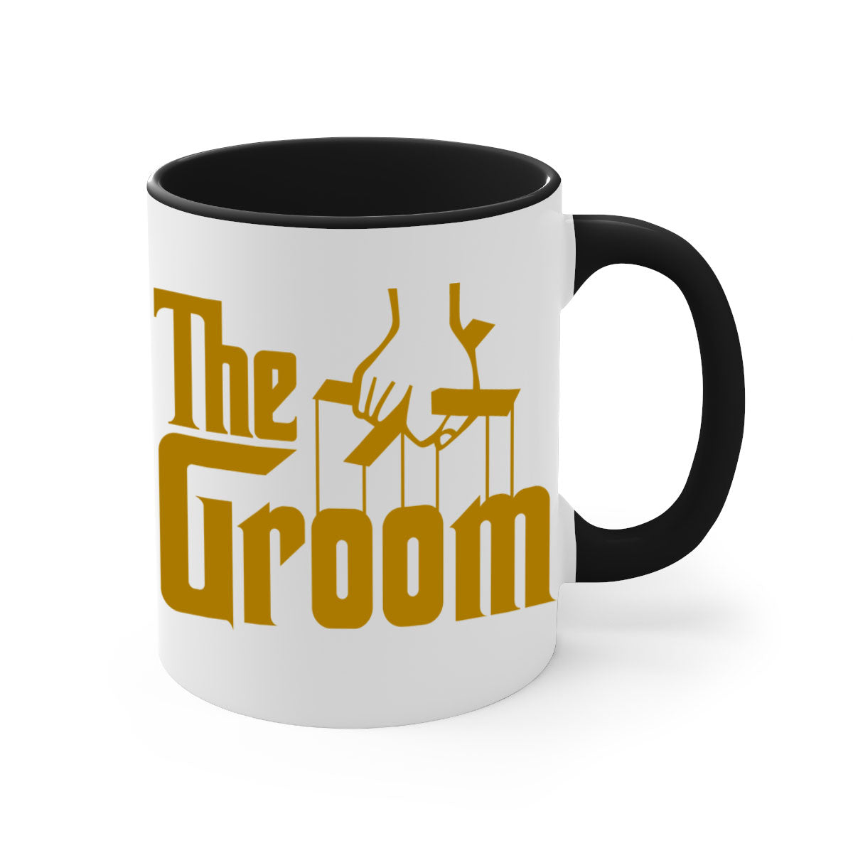 Groom 7# Mug featuring a glossy finish with a colored handle and interior, available in multiple colors and sizes.