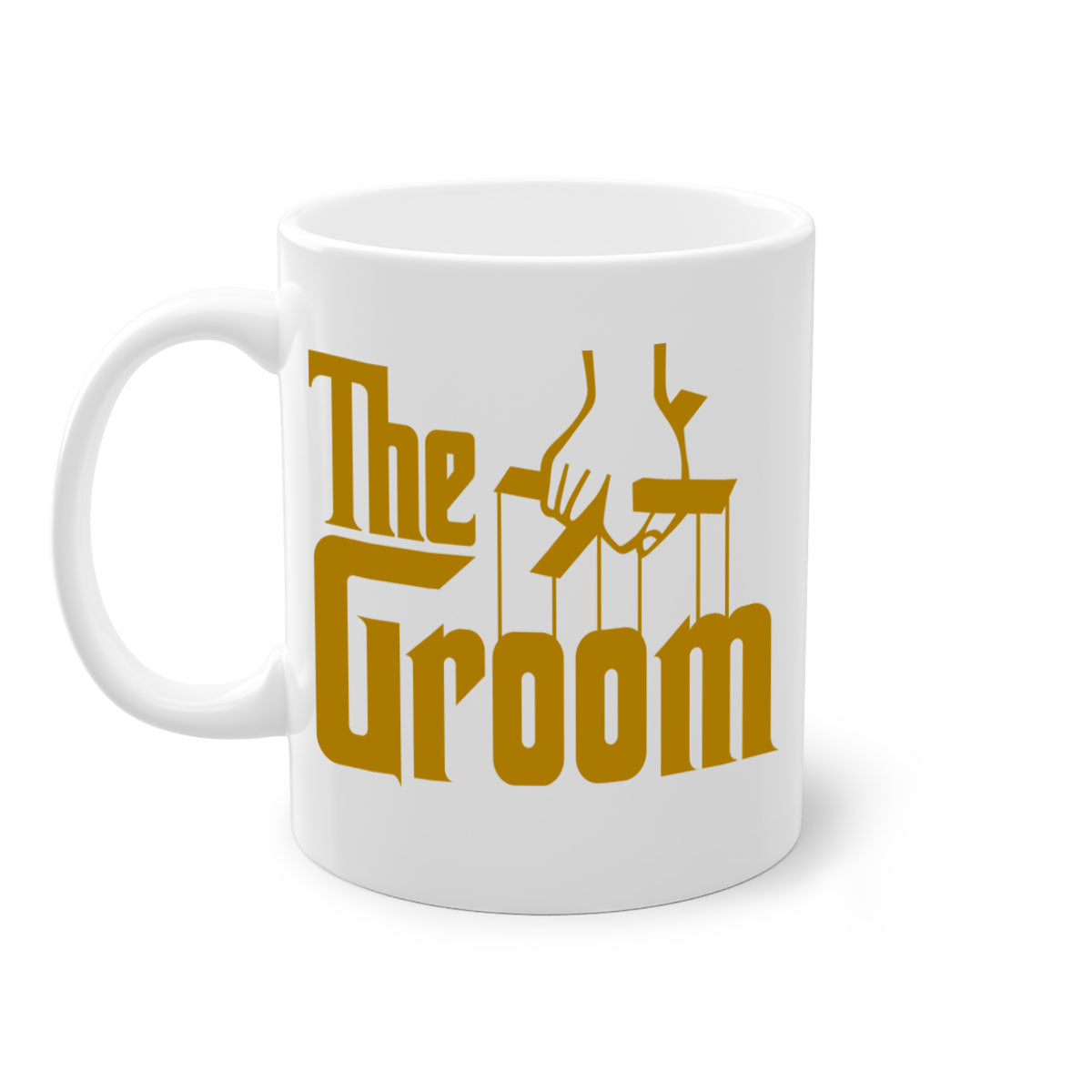 Groom 7# Mug featuring a glossy finish with a colored handle and interior, available in multiple colors and sizes.