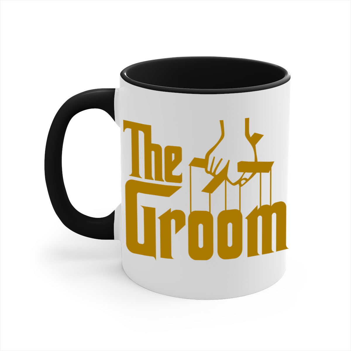 Groom 7# Mug featuring a glossy finish with a colored handle and interior, available in multiple colors and sizes.