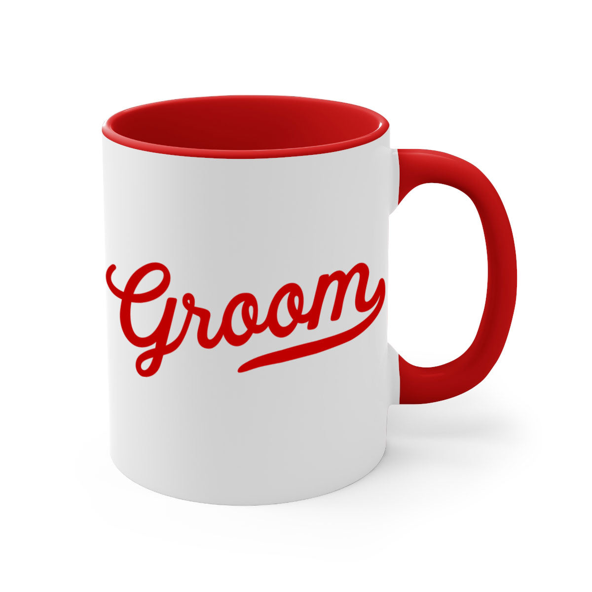 Groom 9# Mug featuring a glossy finish, colored handle, and interior, available in five vibrant colors.