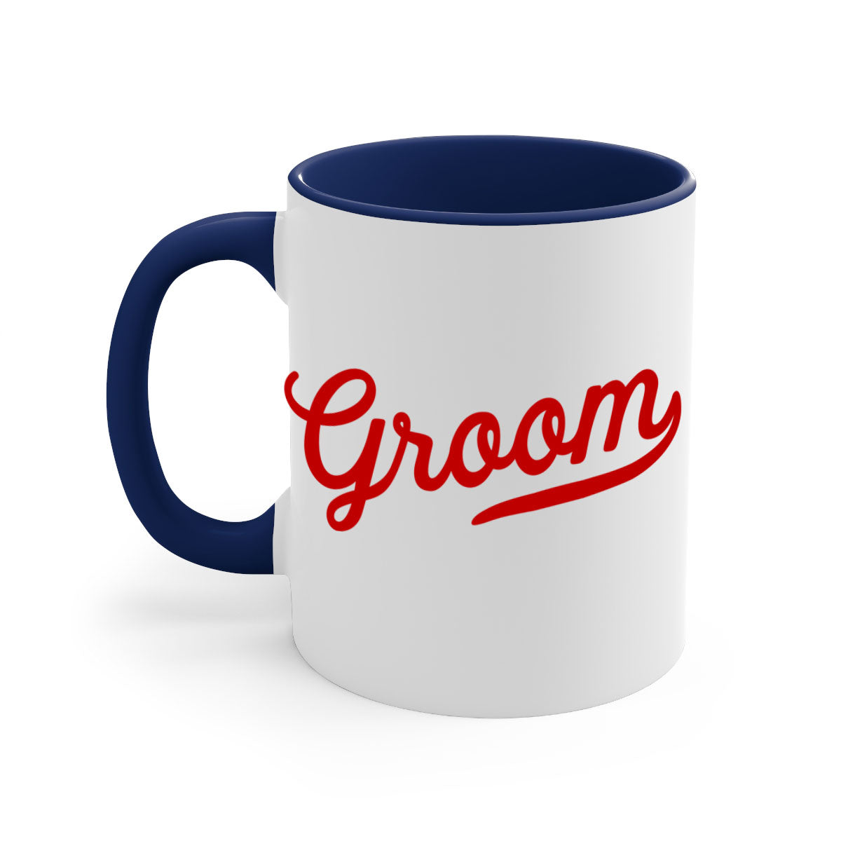 Groom 9# Mug featuring a glossy finish, colored handle, and interior, available in five vibrant colors.