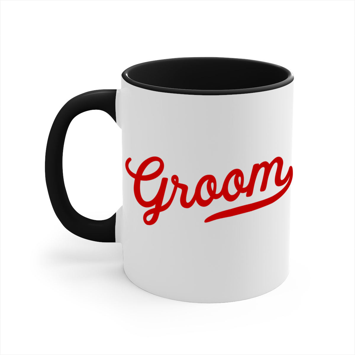 Groom 9# Mug featuring a glossy finish, colored handle, and interior, available in five vibrant colors.