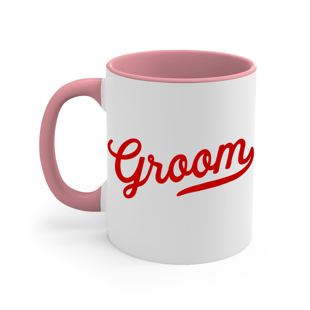 Groom 9# Mug featuring a glossy finish, colored handle, and interior, available in five vibrant colors.