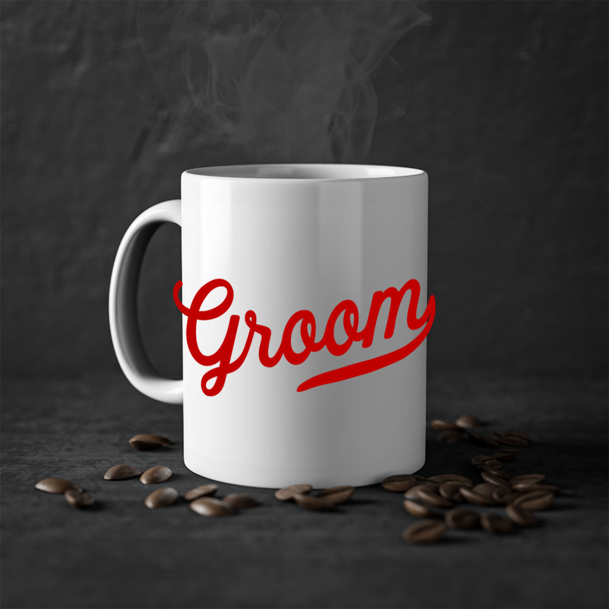 Groom 9# Mug featuring a glossy finish, colored handle, and interior, available in five vibrant colors.