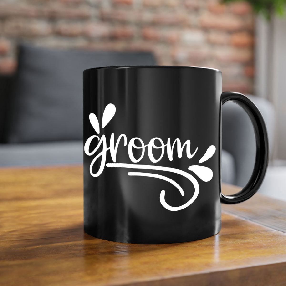 Groomm15# Mug featuring a two-tone design with a colored handle and glossy finish, available in multiple colors.