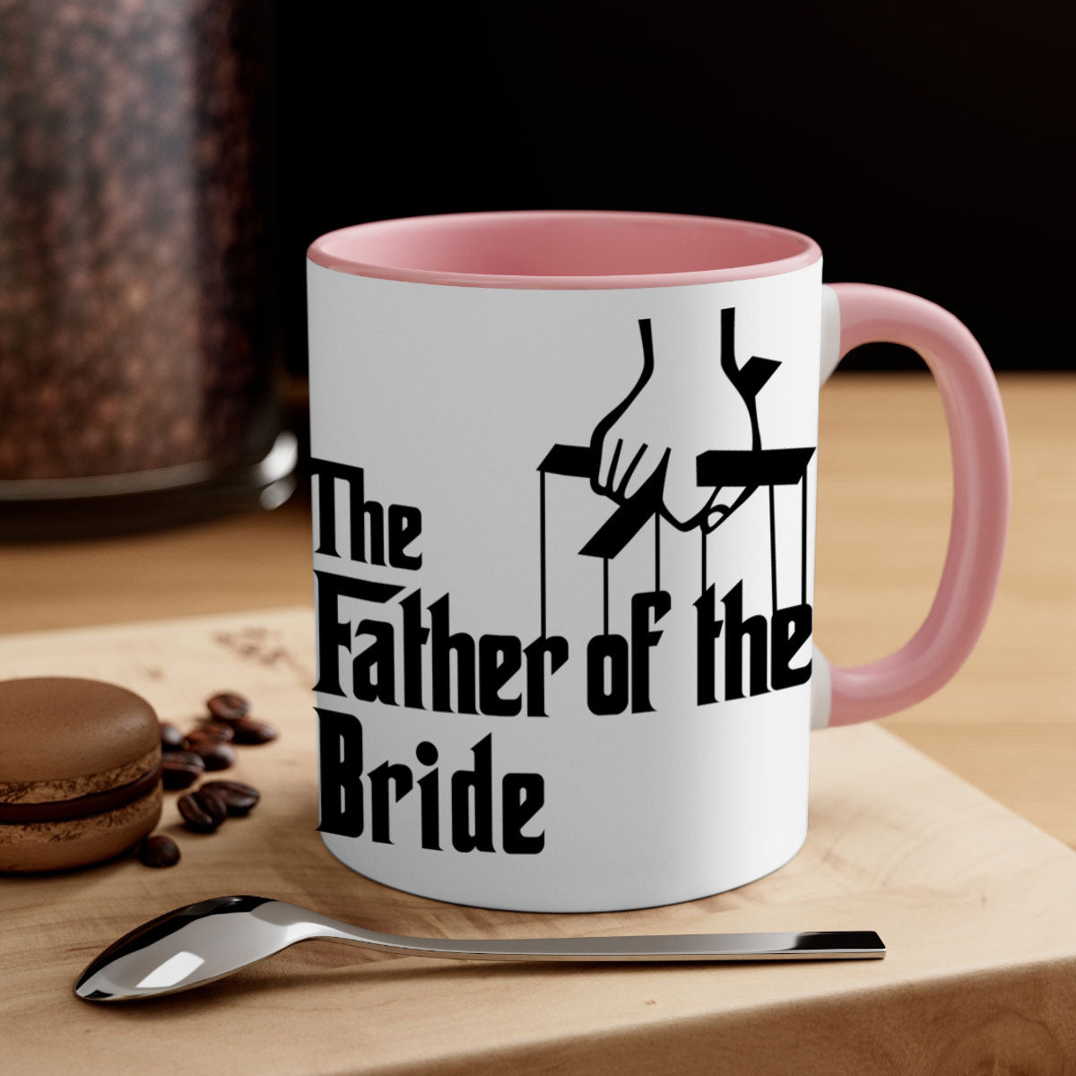 Groomsmen 26# Mug featuring a glossy finish with a colored handle and interior, available in multiple colors.