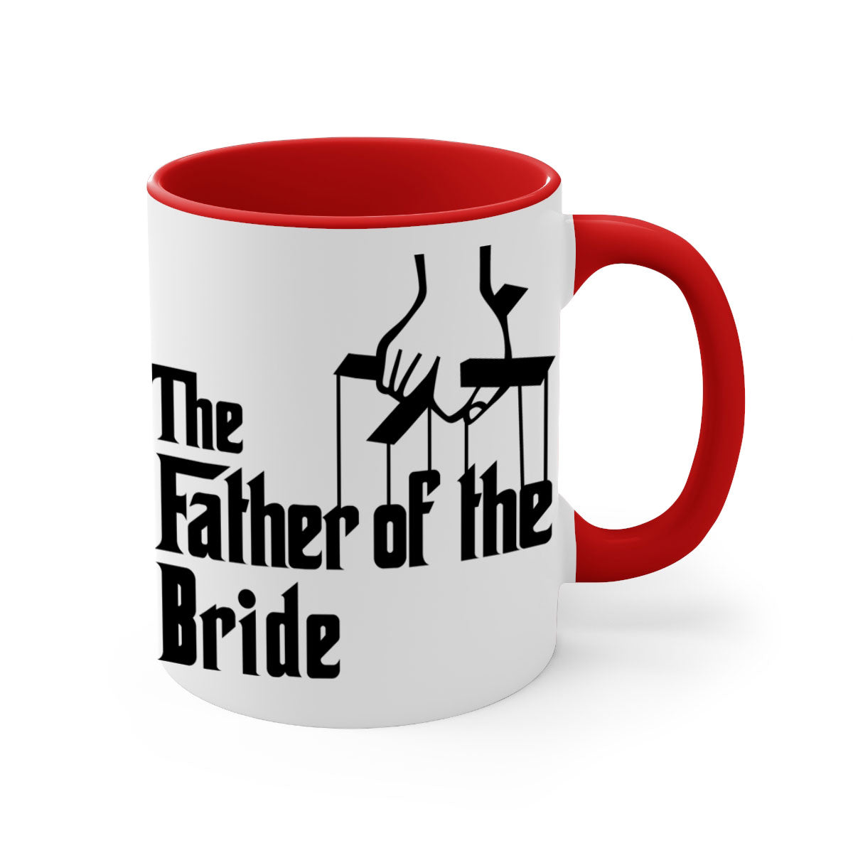 Groomsmen 26# Mug featuring a glossy finish with a colored handle and interior, available in multiple colors.
