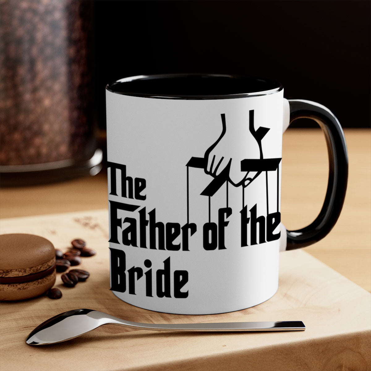 Groomsmen 26# Mug featuring a glossy finish with a colored handle and interior, available in multiple colors.