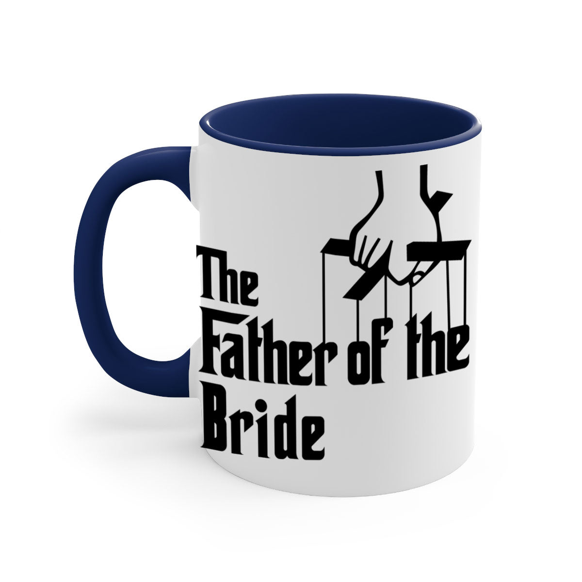 Groomsmen 26# Mug featuring a glossy finish with a colored handle and interior, available in multiple colors.
