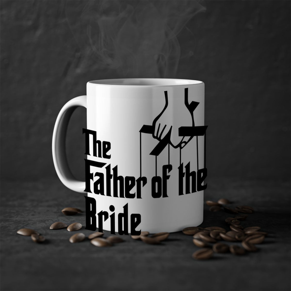 Groomsmen 26# Mug featuring a glossy finish with a colored handle and interior, available in multiple colors.