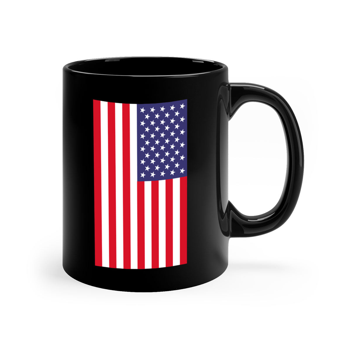 Grunge Flag 53# Mug featuring a glossy finish, colored handle, and interior, available in multiple colors and sizes.