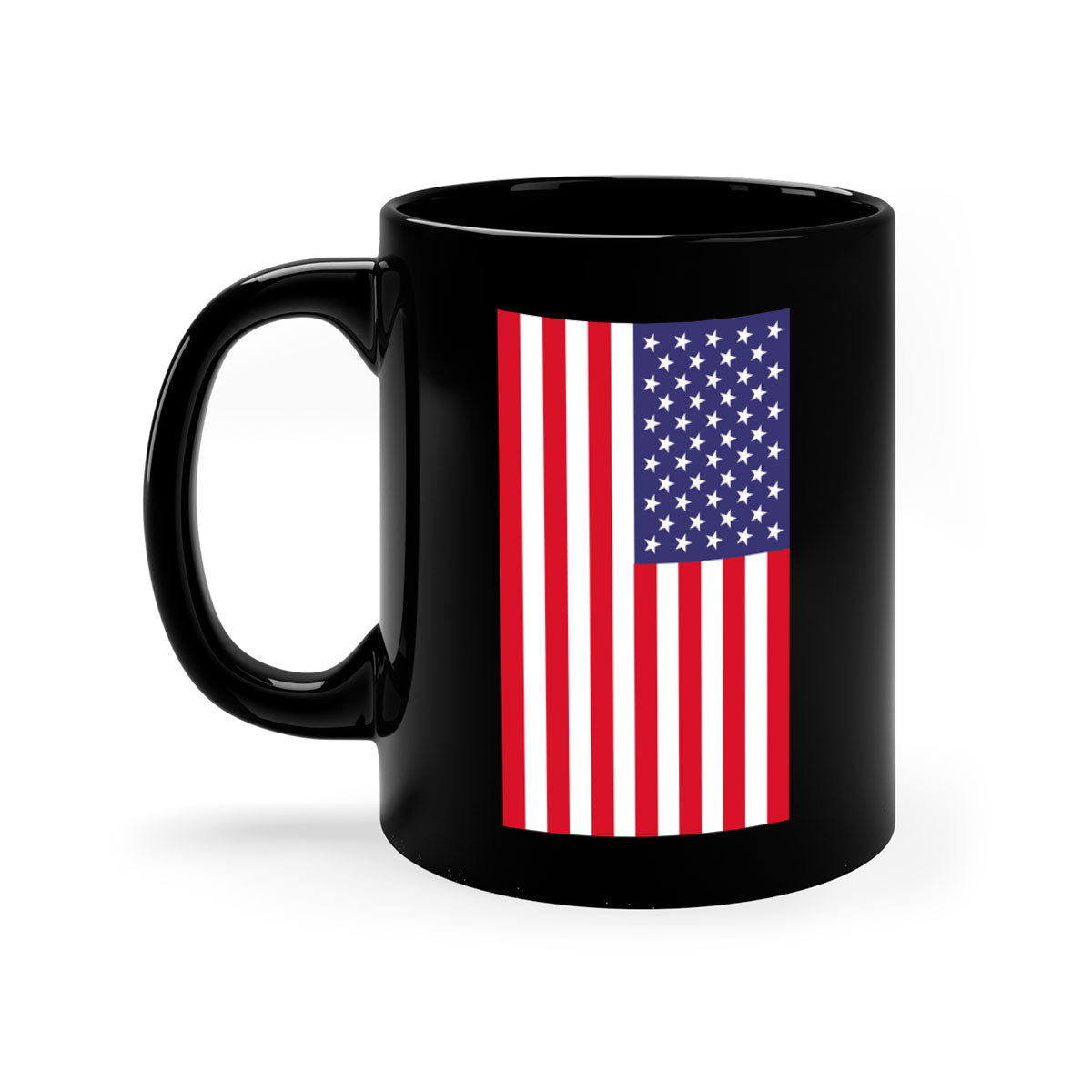 Grunge Flag 53# Mug featuring a glossy finish, colored handle, and interior, available in multiple colors and sizes.