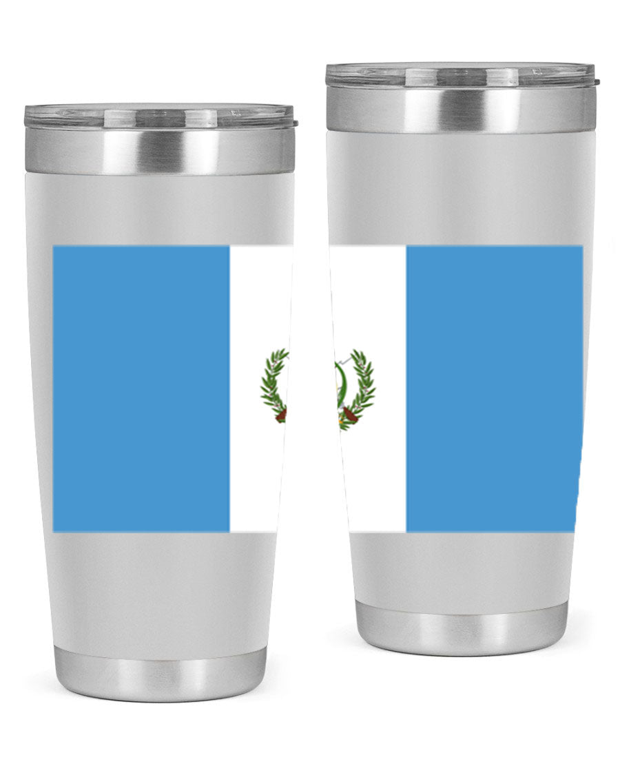 Guatemala 129# Tumbler featuring a double wall vacuum design, copper lining, and a drink-thru lid, perfect for hot and cold beverages.