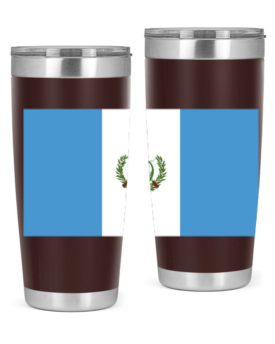 Guatemala 129# Tumbler featuring a double wall vacuum design, copper lining, and a drink-thru lid, perfect for hot and cold beverages.