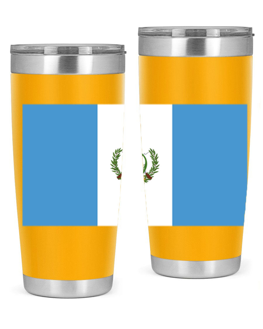 Guatemala 129# Tumbler featuring a double wall vacuum design, copper lining, and a drink-thru lid, perfect for hot and cold beverages.