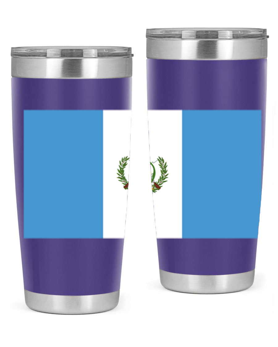 Guatemala 129# Tumbler featuring a double wall vacuum design, copper lining, and a drink-thru lid, perfect for hot and cold beverages.