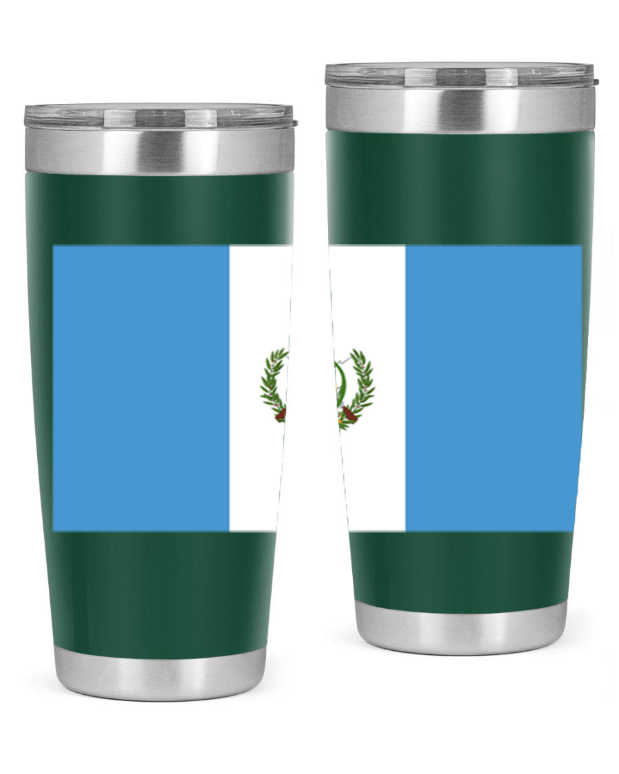 Guatemala 129# Tumbler featuring a double wall vacuum design, copper lining, and a drink-thru lid, perfect for hot and cold beverages.
