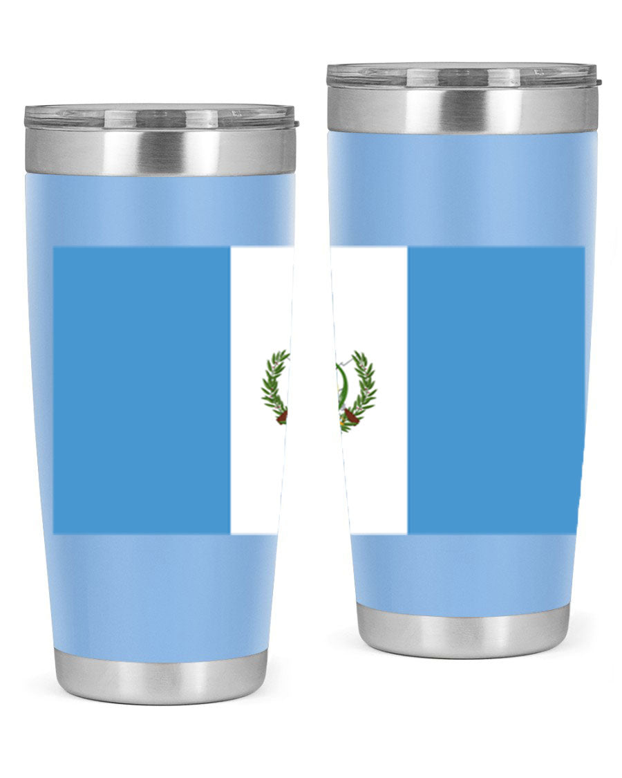Guatemala 129# Tumbler featuring a double wall vacuum design, copper lining, and a drink-thru lid, perfect for hot and cold beverages.